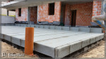 Wortelwerende roofing, geplaatst op ondergrondse garages