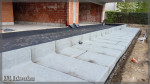 Wortelwerende roofing, geplaatst op ondergrondse garages